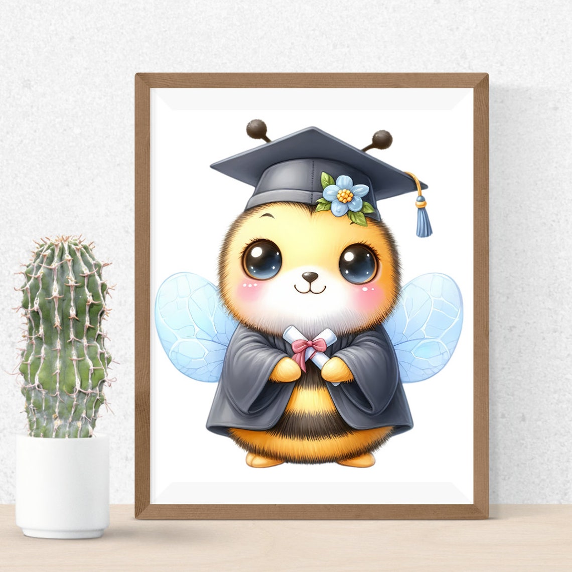 Bee Graduate a0287watercolor Clip Art ,digital Download,printable ...