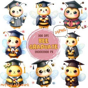 Bee Graduate a0287watercolor Clip Art ,digital Download,printable ...