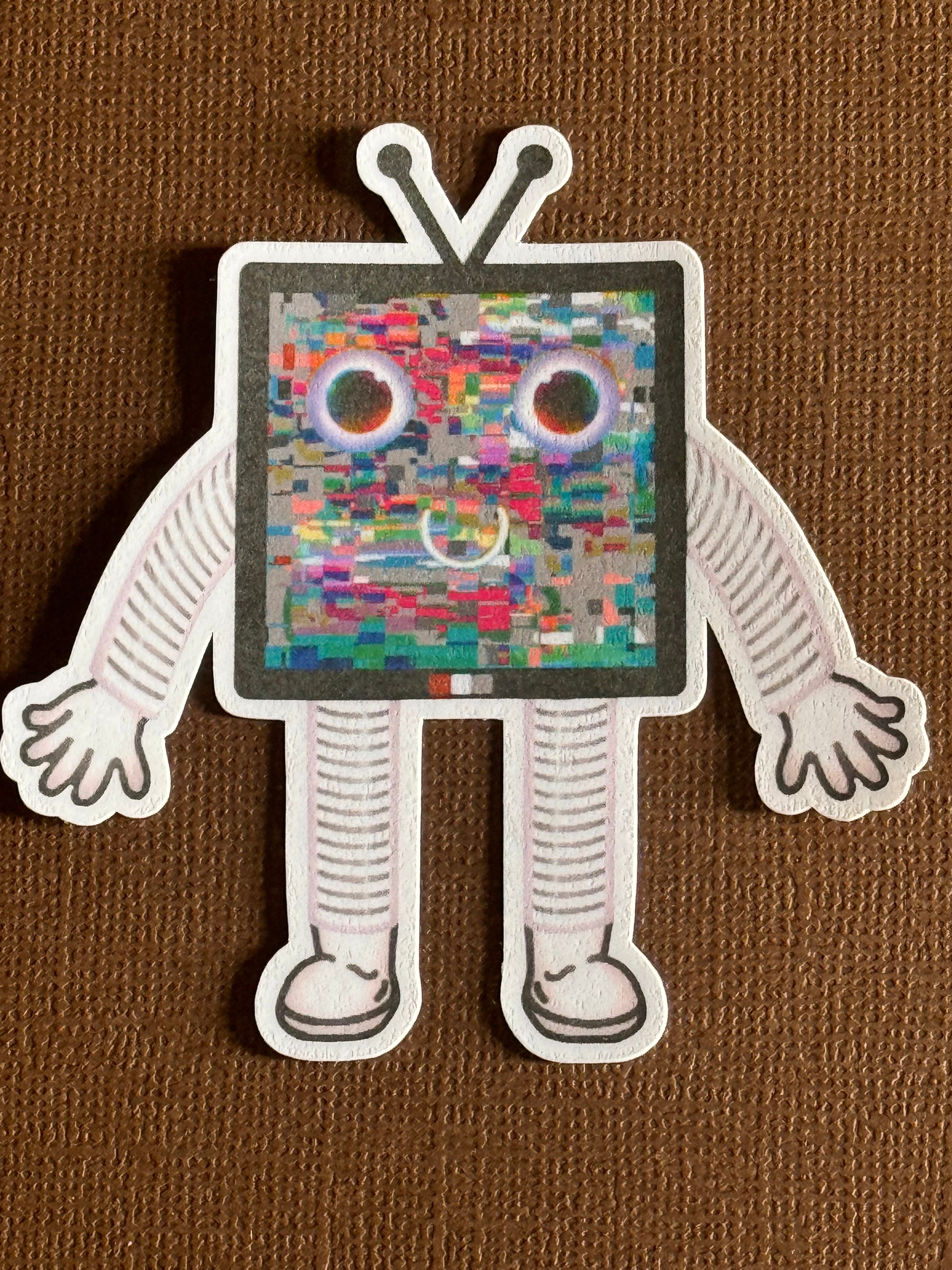 Robot Sticker - Etsy