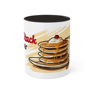 Tazza Full Stack Engineer - Tazza in ceramica da 11 once con pila di pancake a tema codice - Tazza da caffè per sviluppatori in rosso o nero - Regalo per programmatori immagine 7