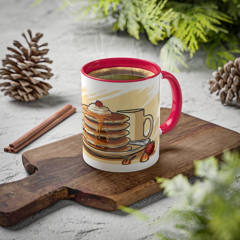 Tazza Full Stack Engineer - Tazza in ceramica da 11 once con pila di pancake a tema codice - Tazza da caffè per sviluppatori in rosso o nero - Regalo per programmatori immagine 5