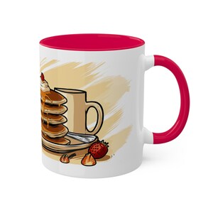 Tazza Full Stack Engineer - Tazza in ceramica da 11 once con pila di pancake a tema codice - Tazza da caffè per sviluppatori in rosso o nero - Regalo per programmatori immagine 4