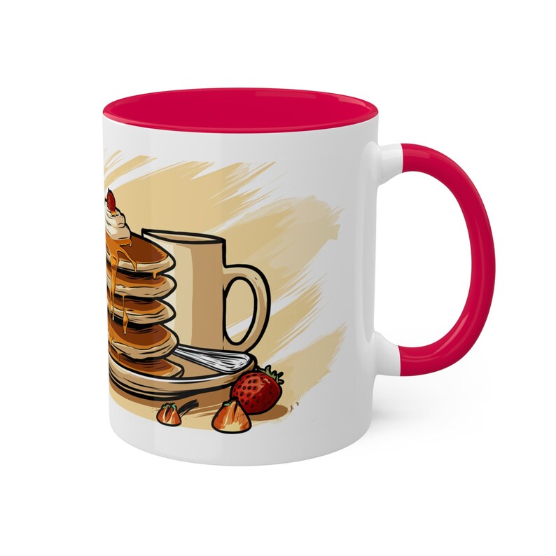 Tazza Full Stack Engineer - Tazza in ceramica da 11 once con pila di pancake a tema codice - Tazza da caffè per sviluppatori in rosso o nero - Regalo per programmatori immagine 4