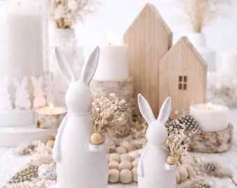 3D print file including small commercial license - STL rabbit with flowers - Easter bunny - Easter