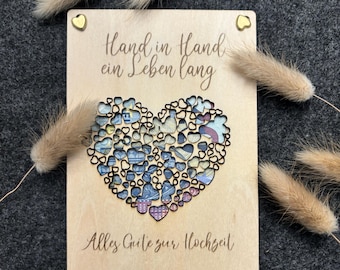 Laser file money gift wedding wooden card gift
