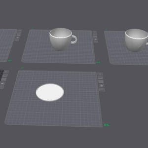 Fichier d'impression 3D avec licence commerciale incluse - Mug cadeau STL - 3 modèles différents + soucoupes image 5
