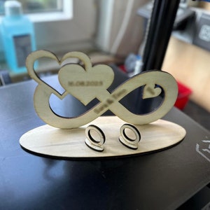 Fichier laser de mariage, mariage à l’infini, découpe laser, amour cadeau d’argent, téléchargement numérique