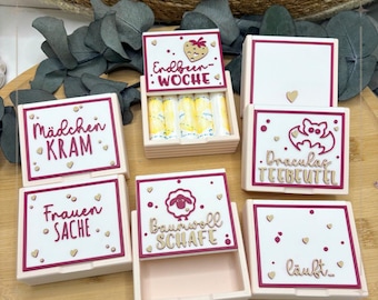 Tampon Döschen to Go | praktische Aufbewahrung für unterwegs | Periodenbox für 4 Tampons-Mädelskramdose