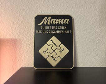 STL file - 3D printing file - Puzzle - Best Mom - Bambulab - including commercial license