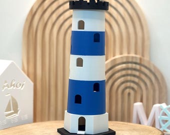 3D printing file including commercial license - STL lighthouse for LED lights