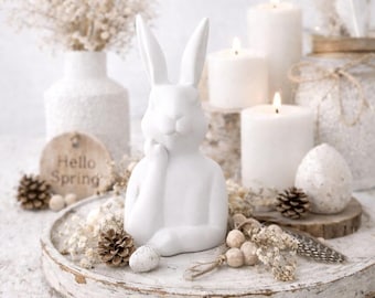 Fichier d'impression 3D avec licence commerciale limitée - Tête de lapin STL - Lapin - Lapin scandinave - Pâques