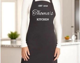 Personalized Apron, Name Apron, Custom Name Apron, Personalize Apron, Chef Apron, Mom Apron, Baking Apron ,Chef Gift,Embroidery Custom apron