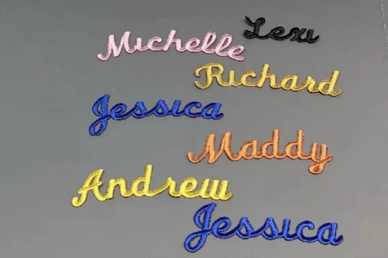 Iron on Single Name Patch, Personalized Name Patch, Iron on Name