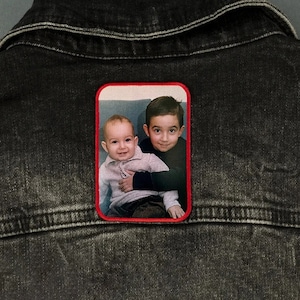 Design Your Own Photo Patch Custom Embroidery Patch All Shape Available. Put any picture or text on a patch. Iron/Sew on/Hook & loop backing image 8