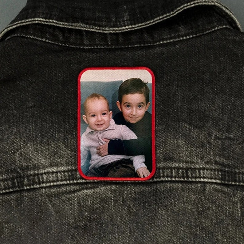 Design Your Own Photo Patch Custom Embroidery Patch All Shape Available. Put any picture or text on a patch. Iron/Sew on/Hook & loop backing image 8