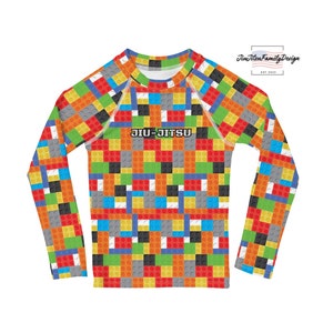 Rashguard Jiu-Jitsu pour petit enfant (2T-7), cadeau Jiu-Jitsu pour garçon, rashguard JJJ pour jeunes, T-shirt Jiu-Jitsu pour tout-petits et enfants, manches longues JJJ