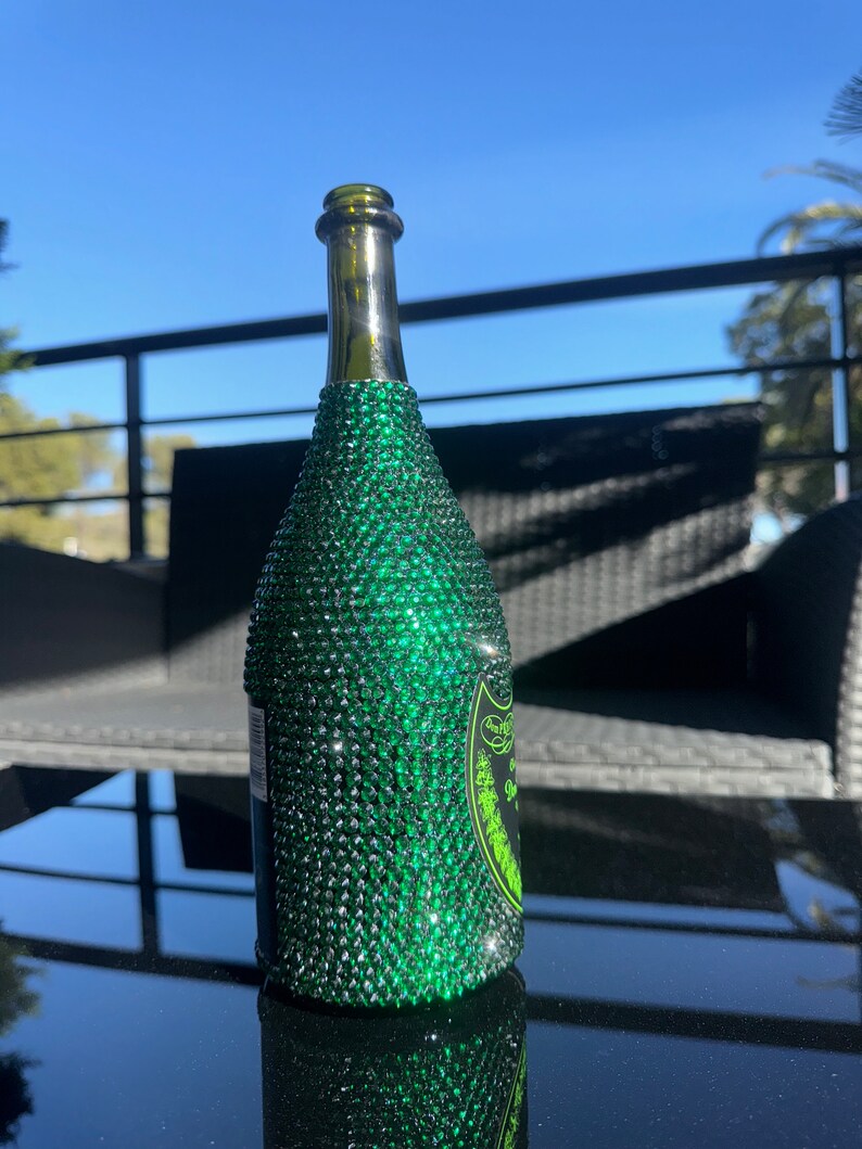 Dom Pérignon Bottle 75 Cl EMPTY Green Champagne Etsy