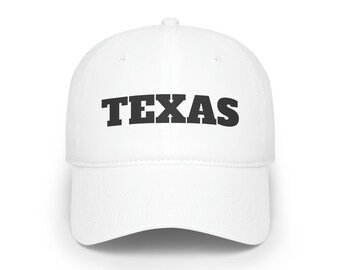 Low Profile Baseball Cap100 % COTTON TEXAS