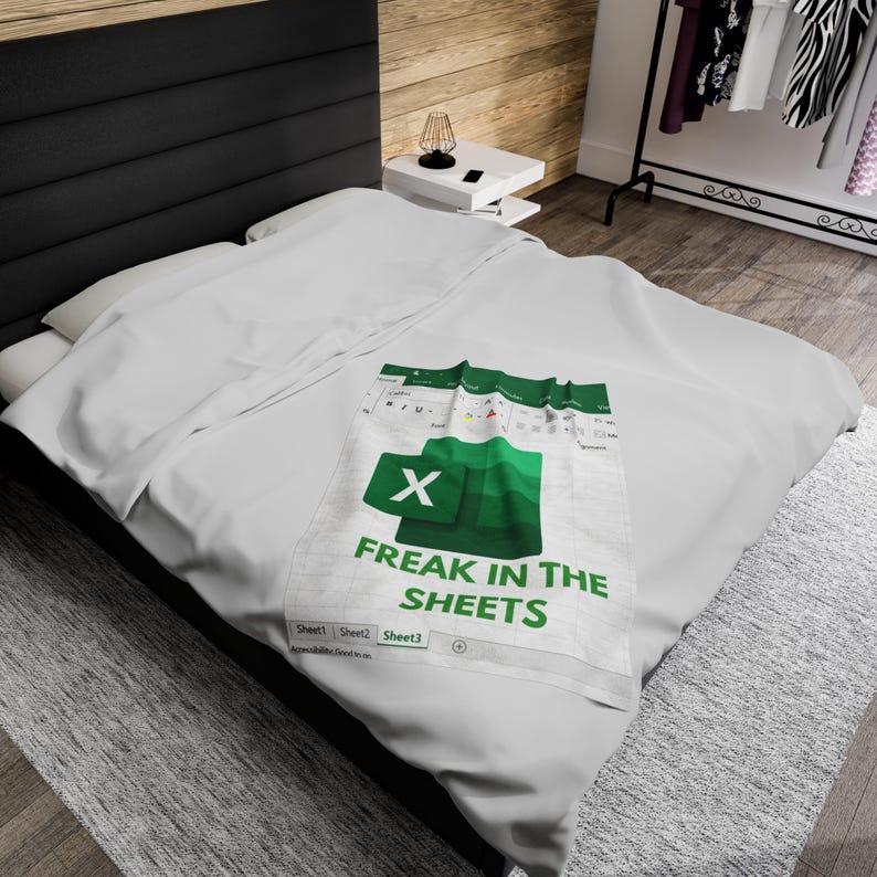 Freak in the Sheets Plüschdecke - Weicher, samtiger Überwurf mit matter Oberfläche, humorvolles Geschenk für Paare, Schlafzimmer- und Wohnzimmerkomfort Bild 4