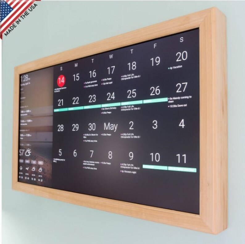 24 Digital Wall Display Smart Hub Smart Home Smart Screen Wifi Kalender 