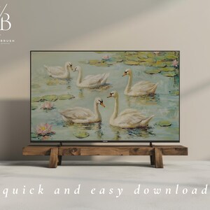 Swan Painting Samsung Frame TV Art Spring Frame TV Art Floral Frame TV Art Cottagecore Decor Spring Decor Coquette Room Decor Oil Painting
princesscore
swan frame tv art
balletcore
niniartbrush
nini art brush
