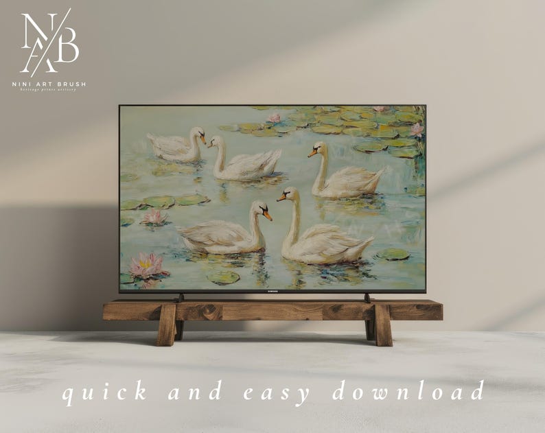 Swan Painting Samsung Frame TV Art Spring Frame TV Art Floral Frame TV Art Cottagecore Decor Spring Decor Coquette Room Decor Oil Painting
princesscore
swan frame tv art
balletcore
niniartbrush
nini art brush
