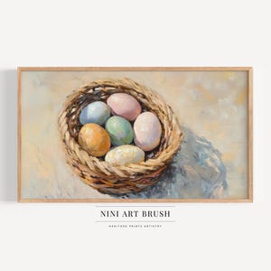 Easter Egg Samsung Frame TV Art Easter Frame TV Art Spring Frame TV Art Egg Painting Easter Print Spring Decor Easter Decor Oil Painting