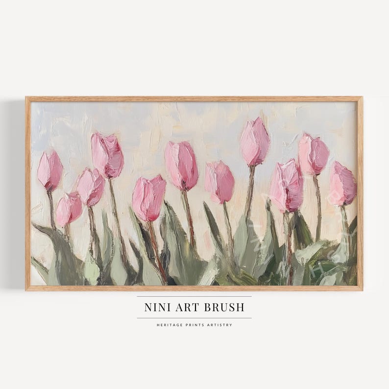 Pink Tulips Samsung Frame TV Art Spring Frame TV Art Floral Frame TV Art Easter Decor Spring Decor Vintage Farmhouse Decor Oil Painting easter frame tv art tulip frame tv art
niniartbrush
nini art brush