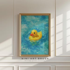 Retro Rubber Duck Print Rubber Ducky Art Printable Wall Art Yellow Rubber Duck Wall Art Oil Painting Nursery Decor Bathroom Art Print
niniartbrush
nini art brush