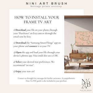 Pink Chinoiserie Wall Art Samsung Frame TV Art Chinoiserie Frame TV Art Spring Frame TV Art Princesscore Cottagecore Decor Farmhouse Decor niniartbrush
nini art brush
