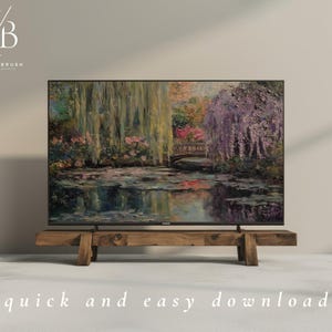Monet Frame TV Art Vintage Spring Frame TV Art Floral Samsung Frame TV Art Monet Print Vintage Oil Painting Lily Pad Print Cottagecore Decor spring decor
spring tv art
floral frame tv art
niniartbrush
nini art brush