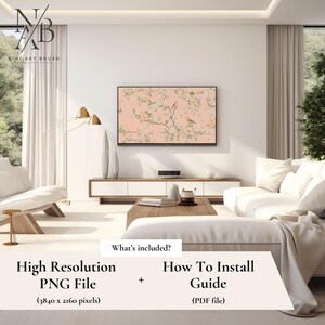 Pink Chinoiserie Wall Art Samsung Frame TV Art Chinoiserie Frame TV Art Spring Frame TV Art Princesscore Cottagecore Decor Farmhouse Decor niniartbrush
nini art brush