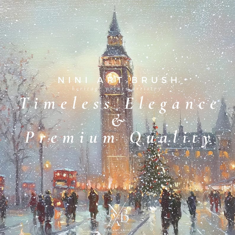 Big Ben Print Samsung Frame TV Art Christmas Frame TV Art Winter Frame TV Art London Christmas Decor Christmas Tree Vintage Oil Painting
niniartbrush
nini art brush
london frame tv art