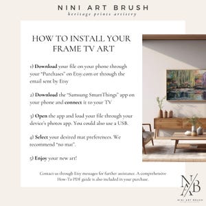 how to install samsung frame tv art