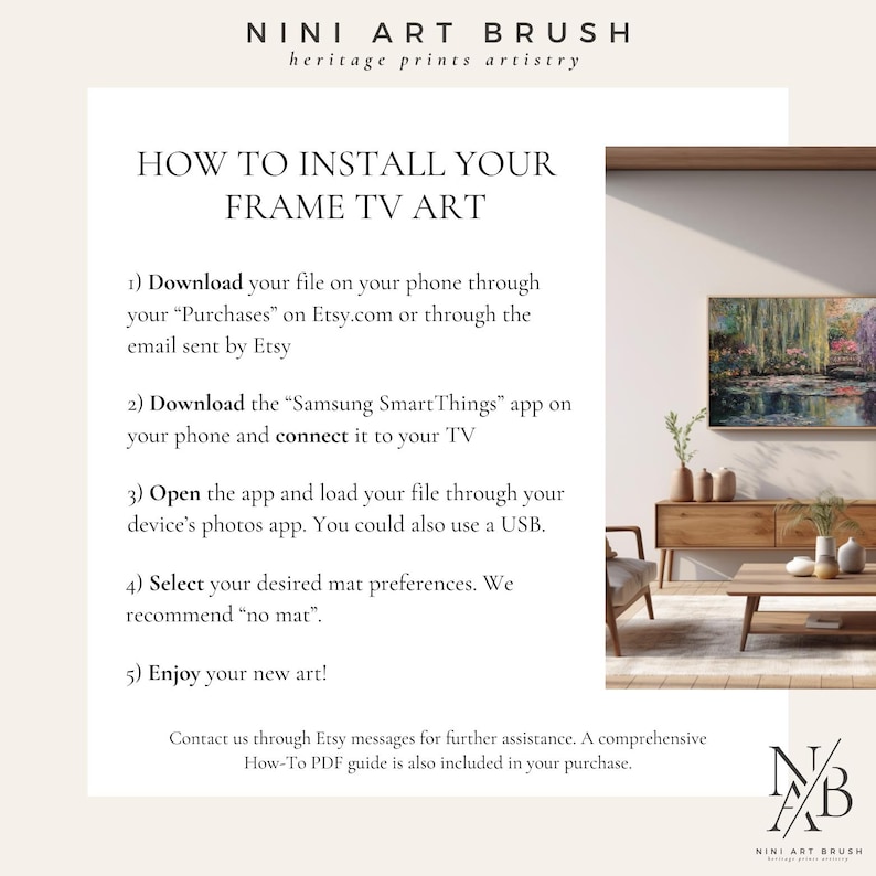 how to install samsung frame tv art