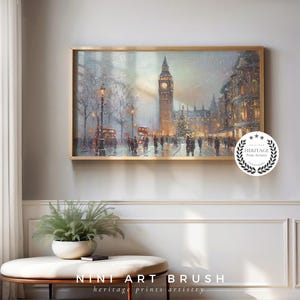 Big Ben Print Samsung Frame TV Art Christmas Frame TV Art Winter Frame TV Art London Christmas Decor Christmas Tree Vintage Oil Painting
niniartbrush
nini art brush
london frame tv art