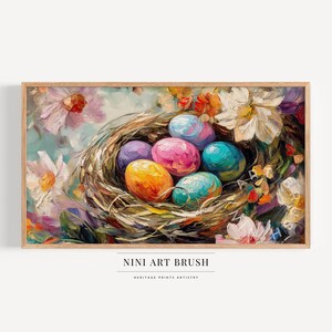 Easter Egg Samsung Frame TV Art Easter Frame TV Art Spring Frame TV Art Egg Painting Easter Print Spring Decor Easter Decor Oil Painting