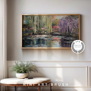 Monet Frame TV Art Vintage Spring Frame TV Art Floral Samsung Frame TV Art Monet Print Vintage Oil Painting Lily Pad Print Cottagecore Decor spring decor
spring tv art
floral frame tv art
niniartbrush
nini art brush
