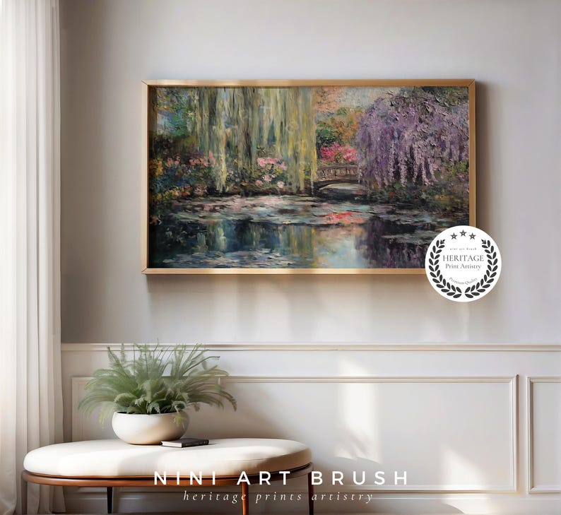 Monet Frame TV Art Vintage Spring Frame TV Art Floral Samsung Frame TV Art Monet Print Vintage Oil Painting Lily Pad Print Cottagecore Decor spring decor
spring tv art
floral frame tv art
niniartbrush
nini art brush