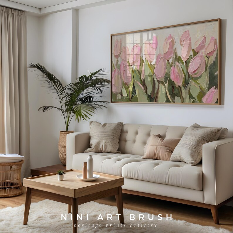 Pink Tulips Samsung Frame TV Art Spring Frame TV Art Floral 3D Acrylic Frame TV Art Spring Decor Textured Floral Art Impasto Painting easter frame tv art easter decor oil painting niniartbrush
nini art brush
tulip frame tv art
tulip tv art