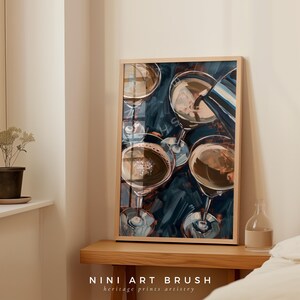 Espresso Martini Print Retro Cocktail Print Bar Cart Art Bar Cart Decor Vintage Wall Art Printable Wall Art Signature Drink Oil Painting niniartbrush
nini art brush