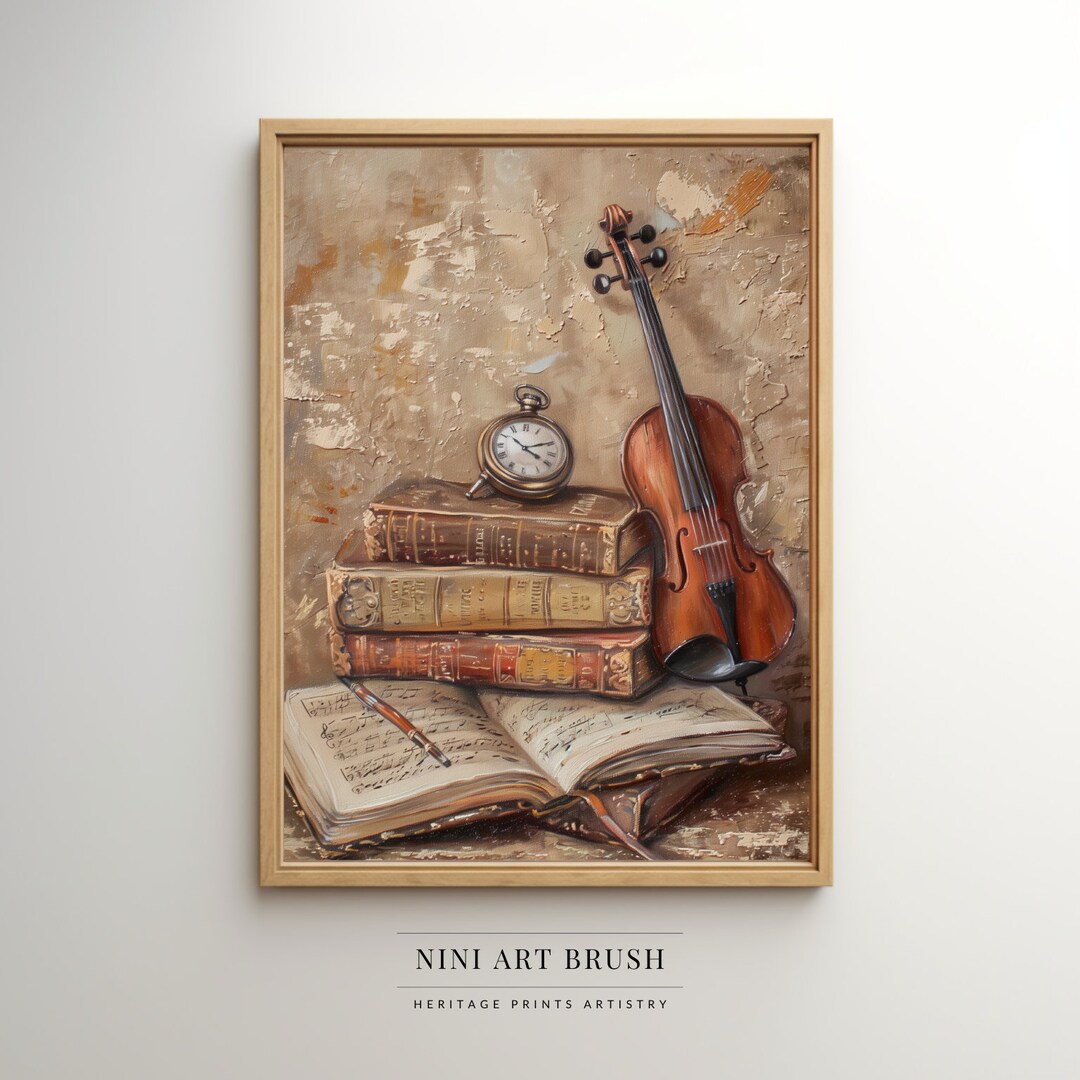 Light Academia Art Print Desk Decor Aesthetic Printable Wall Art Oil ...
