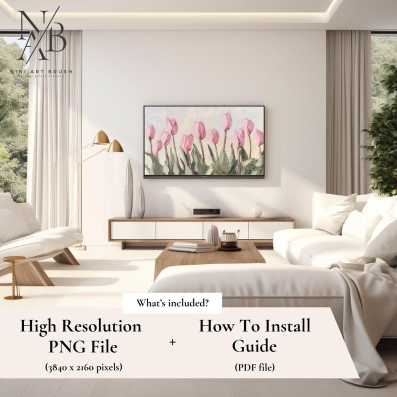Pink Tulips Samsung Frame TV Art Spring Frame TV Art Floral Frame TV Art Easter Decor Spring Decor Vintage Farmhouse Decor Oil Painting easter frame tv art tulip frame tv art
niniartbrush
nini art brush