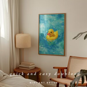 Retro Rubber Duck Print Rubber Ducky Art Printable Wall Art Yellow Rubber Duck Wall Art Oil Painting Nursery Decor Bathroom Art Print
niniartbrush
nini art brush