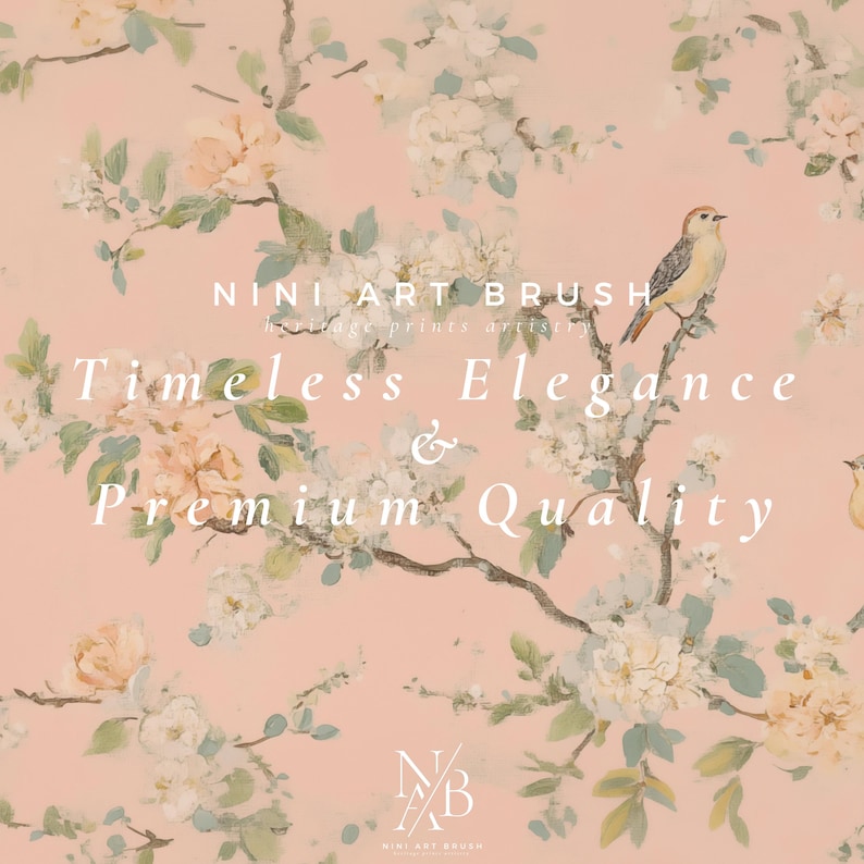 Pink Chinoiserie Wall Art Samsung Frame TV Art Chinoiserie Frame TV Art Spring Frame TV Art Princesscore Cottagecore Decor Farmhouse Decor niniartbrush
nini art brush