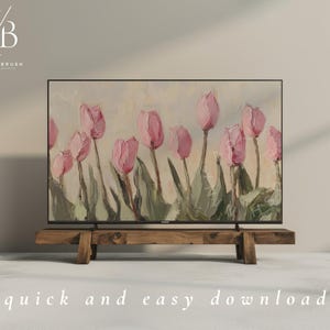 Pink Tulips Samsung Frame TV Art Spring Frame TV Art Floral Frame TV Art Easter Decor Spring Decor Vintage Farmhouse Decor Oil Painting easter frame tv art tulip frame tv art
niniartbrush
nini art brush