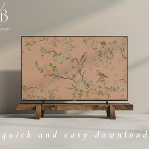 Pink Chinoiserie Wall Art Samsung Frame TV Art Chinoiserie Frame TV Art Spring Frame TV Art Princesscore Cottagecore Decor Farmhouse Decor niniartbrush
nini art brush