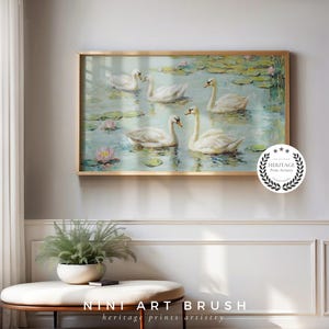 Swan Painting Samsung Frame TV Art Spring Frame TV Art Floral Frame TV Art Cottagecore Decor Spring Decor Coquette Room Decor Oil Painting
princesscore
swan frame tv art
balletcore
niniartbrush
nini art brush