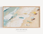 Textured Summer Frame TV Art Beachy Samsung Frame TV Art Surfboard Frame TV Art Vintage Beach Print Surf Print Oil Painting Summer Decor