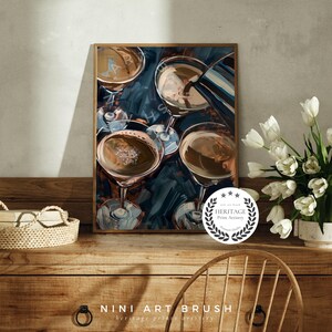 Espresso Martini Print Retro Cocktail Print Bar Cart Art Bar Cart Decor Vintage Wall Art Printable Wall Art Signature Drink Oil Painting niniartbrush
nini art brush